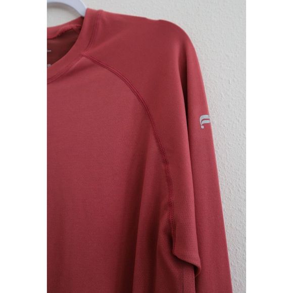 Fabletics Men's Sz Large Red The Training Day Lightweight Long Sleeve Tee - Picture 3 of 6